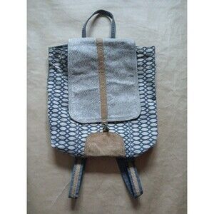 Myra Bag Backpack Purse Canvas & Leather Southwestern Boho Festival Aesthetic